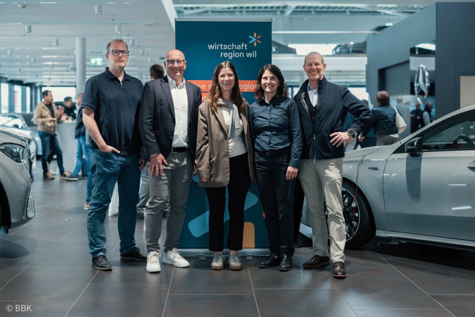 v.l.n.r. Markus Wagner (wrw-Vorstand), Jochen Keller (wrw-Vorstand), Michèle Jäger (wrw-Präsidentin), Chantal Eder (Geschäftsführerin LIGA), Bruno Jäger (VR LIGA) v.l.n.r. Markus Wagner (wrw-Vorstand), Jochen Keller (wrw-Vorstand), Michèle Jäger (wrw-Präsidentin), Chantal Eder (Geschäftsführerin LIGA), Bruno Jäger (VRP LIGA)